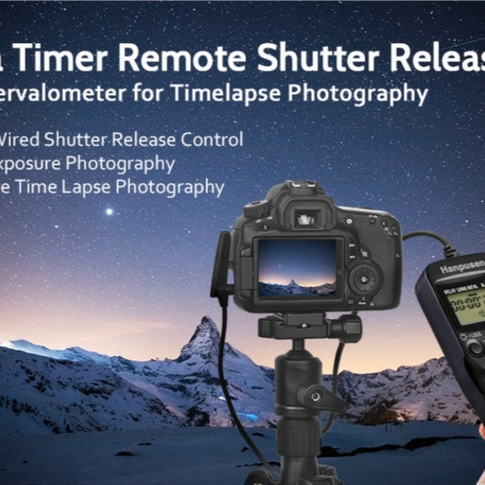 Hanpusen TR-90 Remote Switch With Digital Timer For Camera Shutter Use Open Box. - Picture 9 of 16